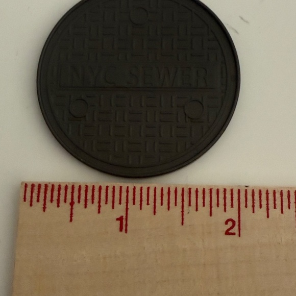 Vintage TMNT Teenage Mutant Ninja Turtles ~ NYC Sewer Cover manhole accessory - Picture 3 of 3